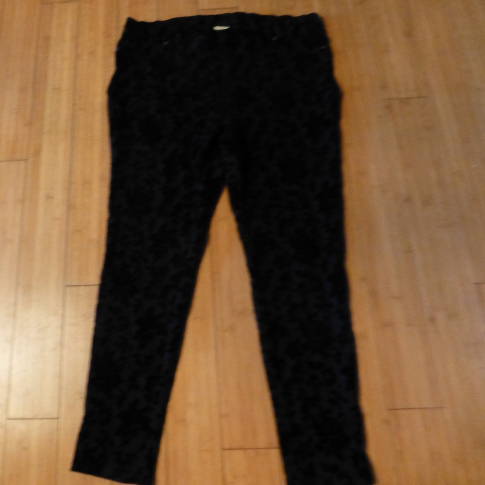 FADED GLORY VELVET PARTY blk JEANS  STYLE  20W
